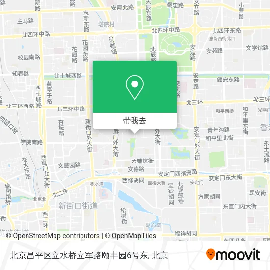 北京昌平区立水桥立军路颐丰园6号东地图