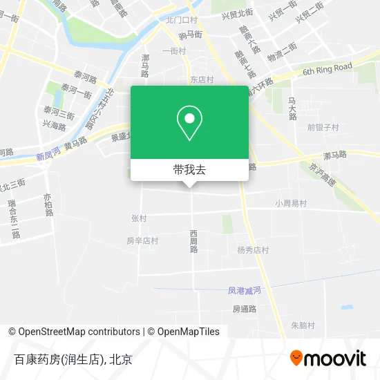 百康药房(润生店)地图