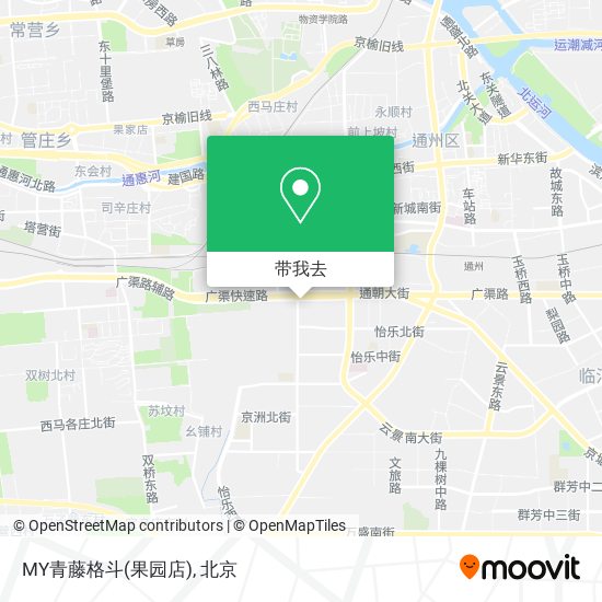 MY青藤格斗(果园店)地图