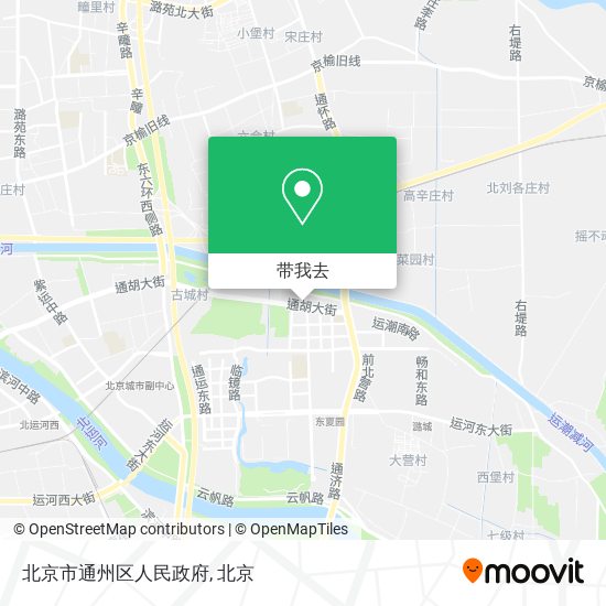 北京市通州区人民政府地图