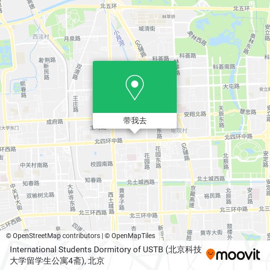 International Students Dormitory of USTB (北京科技大学留学生公寓4斋)地图