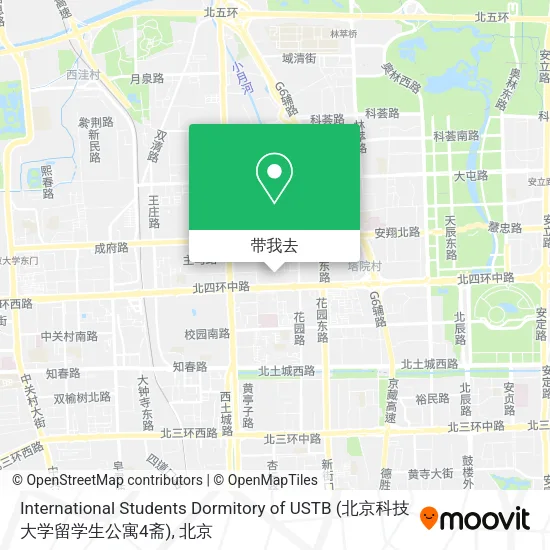 International Students Dormitory of USTB (北京科技大学留学生公寓4斋)地图
