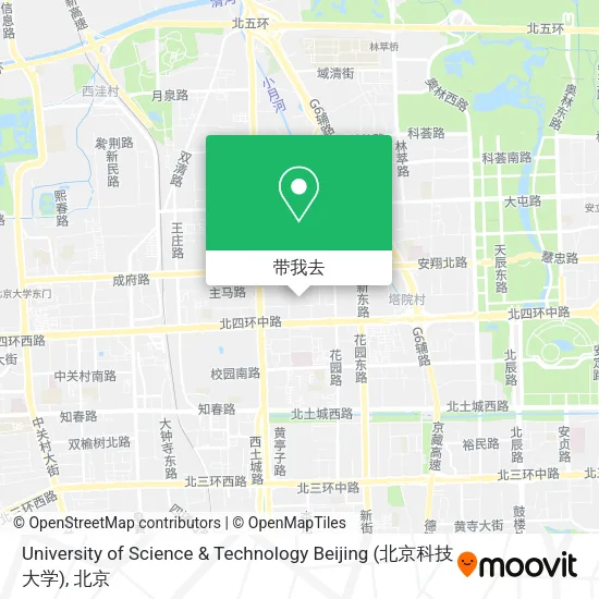 University of Science & Technology Beijing (北京科技大学)地图