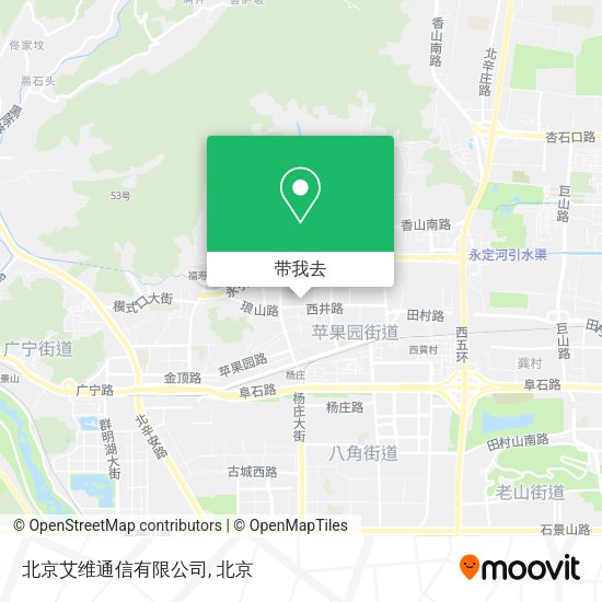 北京艾维通信有限公司地图