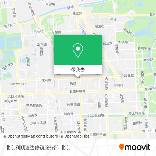 北京利顺速达修锁服务部地图