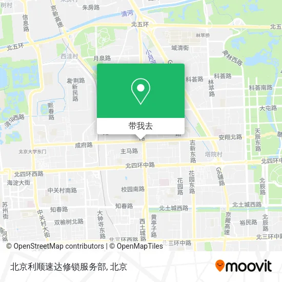 北京利顺速达修锁服务部地图