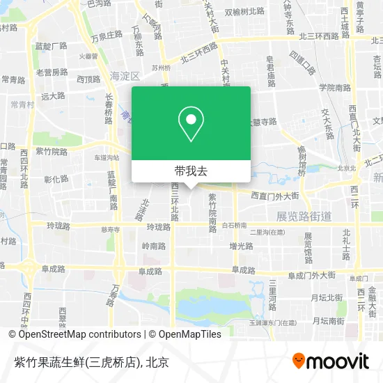 紫竹果蔬生鲜(三虎桥店)地图