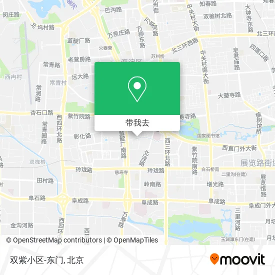 双紫小区-东门地图