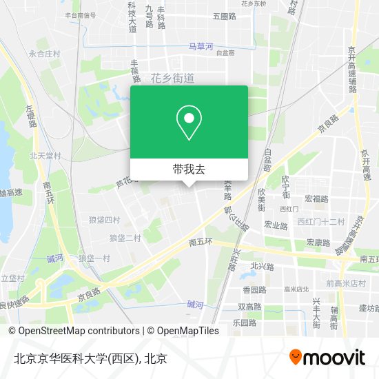 北京京华医科大学(西区)地图