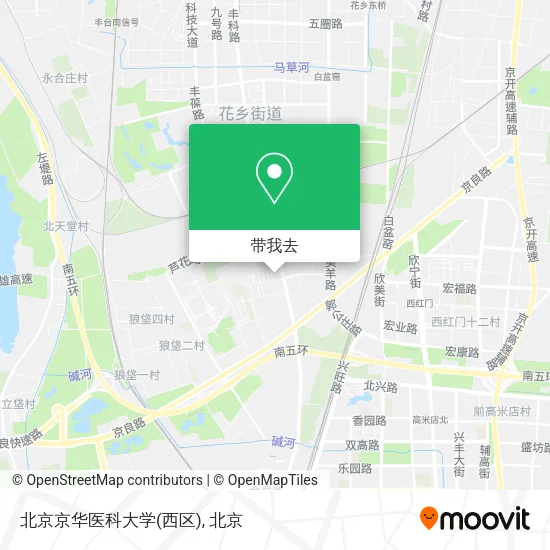 北京京华医科大学(西区)地图