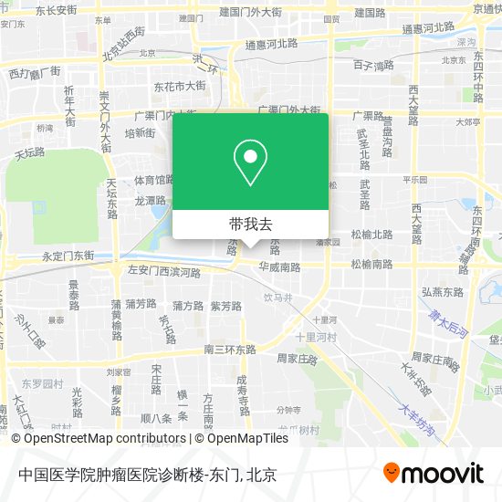 中国医学院肿瘤医院诊断楼-东门地图