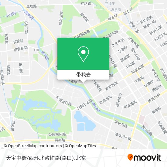 天宝中街/西环北路辅路(路口)地图