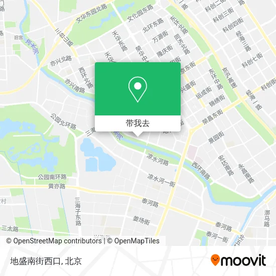 地盛南街西口地图