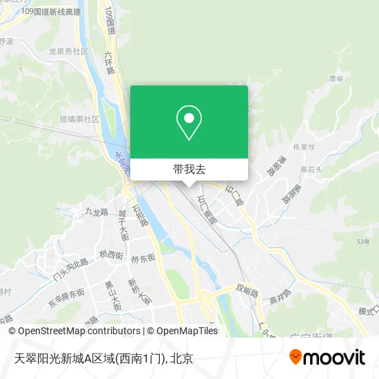 天翠阳光新城A区域(西南1门)地图