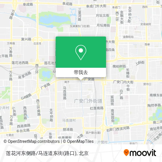 莲花河东侧路/马连道东街(路口)地图