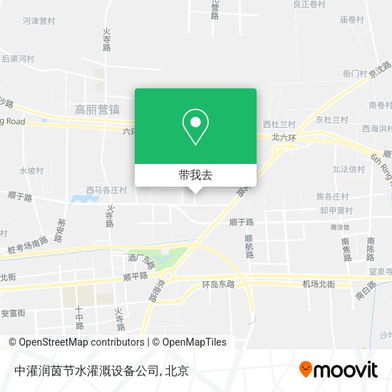 中灌润茵节水灌溉设备公司地图