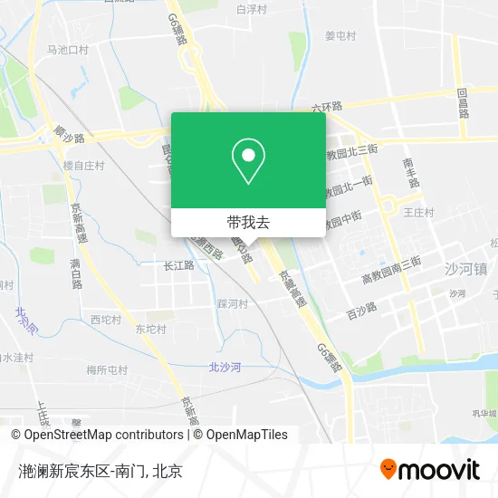 滟澜新宸东区-南门地图