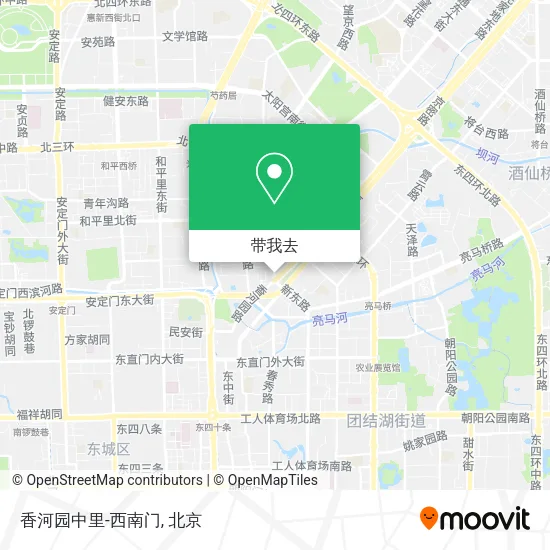 香河园中里-西南门地图