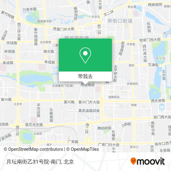 月坛南街乙31号院-南门地图