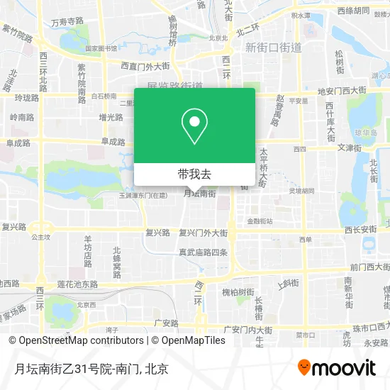 月坛南街乙31号院-南门地图