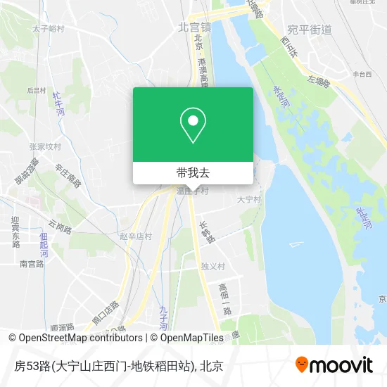 房53路(大宁山庄西门-地铁稻田站)地图