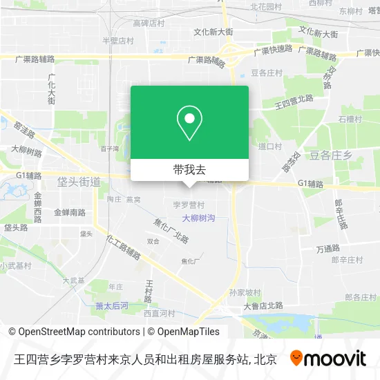 王四营乡孛罗营村来京人员和出租房屋服务站地图