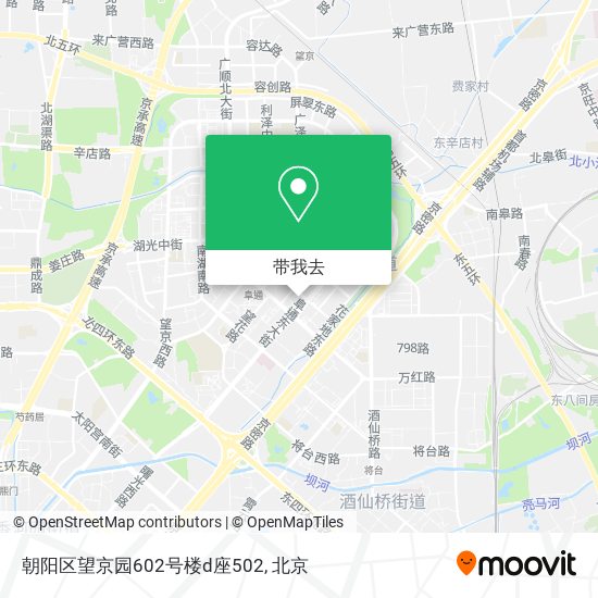 朝阳区望京园602号楼d座502地图