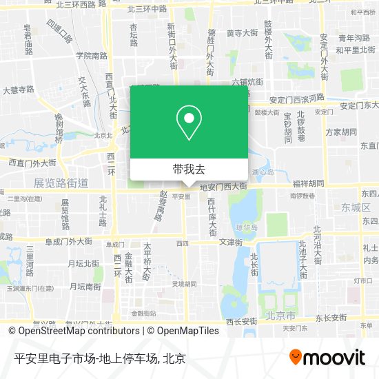 平安里电子市场-地上停车场地图
