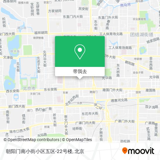 朝阳门南小街小区五区-22号楼地图