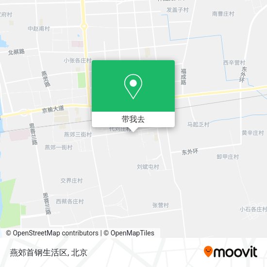 燕郊首钢生活区地图