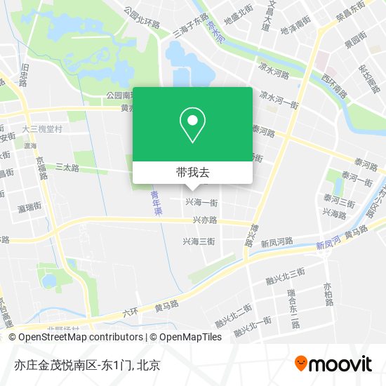 亦庄金茂悦南区-东1门地图