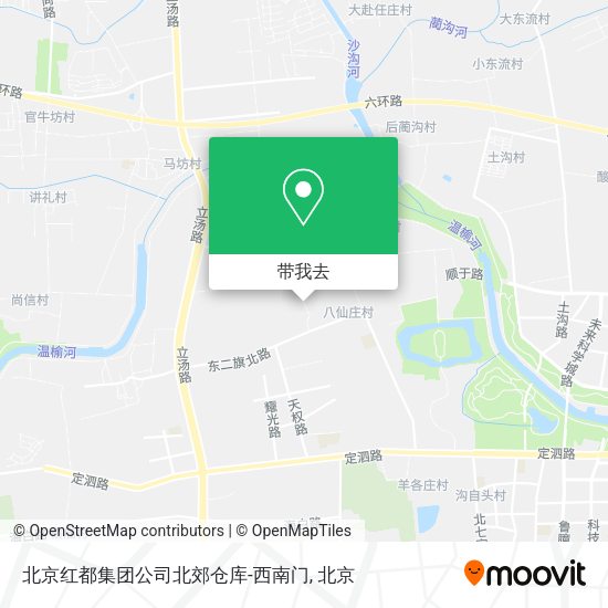 北京红都集团公司北郊仓库-西南门地图