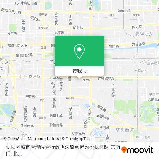 朝阳区城市管理综合行政执法监察局劲松执法队-东南门地图