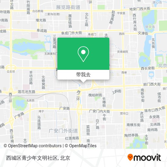 西城区青少年文明社区地图