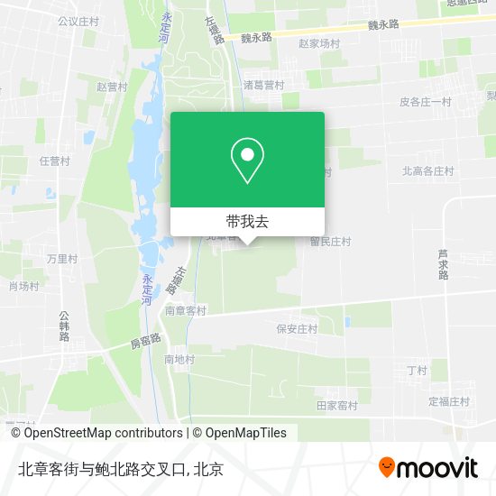 北章客街与鲍北路交叉口地图