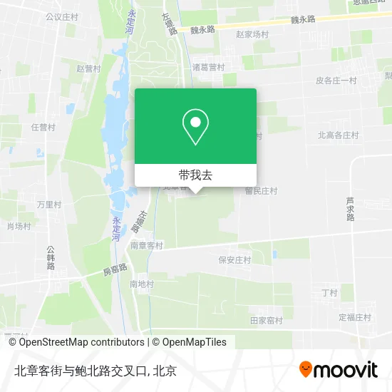 北章客街与鲍北路交叉口地图