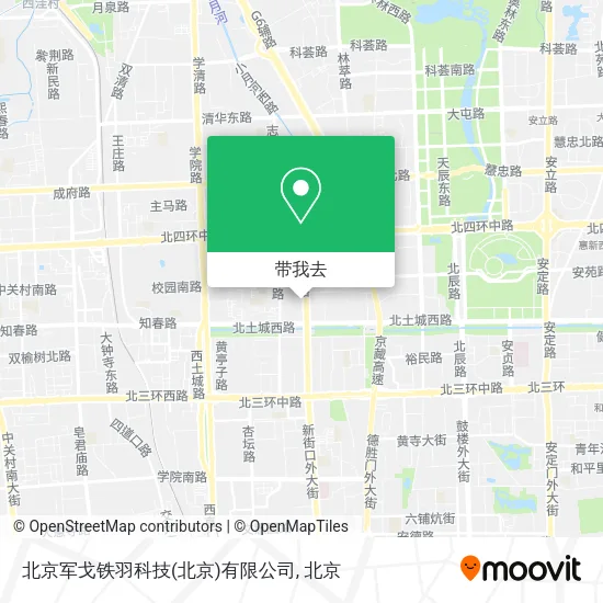 北京军戈铁羽科技(北京)有限公司地图