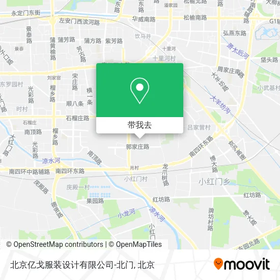 北京亿戈服装设计有限公司-北门地图