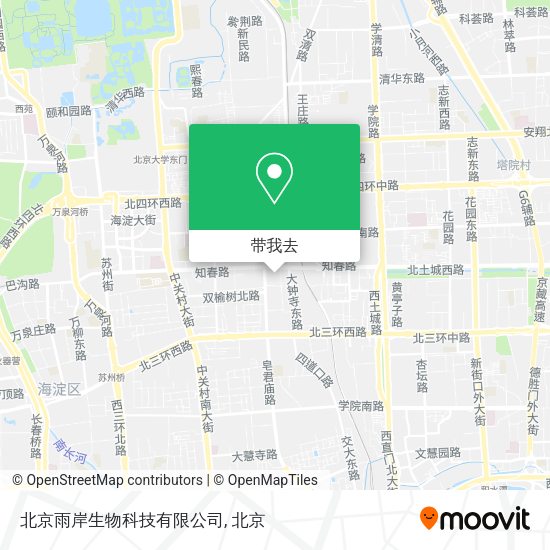 北京雨岸生物科技有限公司地图