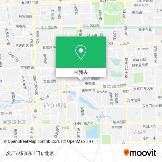 炭厂胡同(东1门)地图