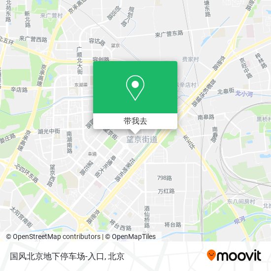 国风北京地下停车场-入口地图