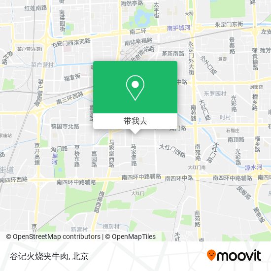 谷记火烧夹牛肉地图