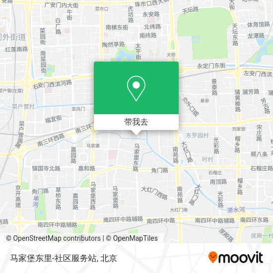 马家堡东里-社区服务站地图