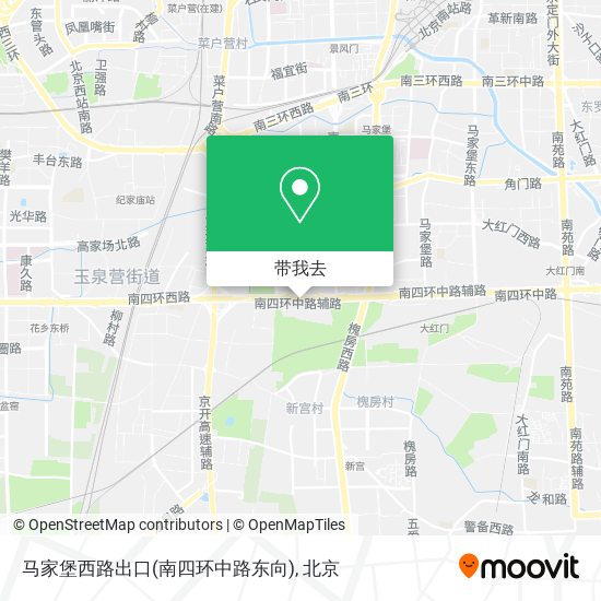马家堡西路出口(南四环中路东向)地图
