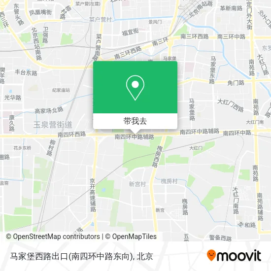 马家堡西路出口(南四环中路东向)地图