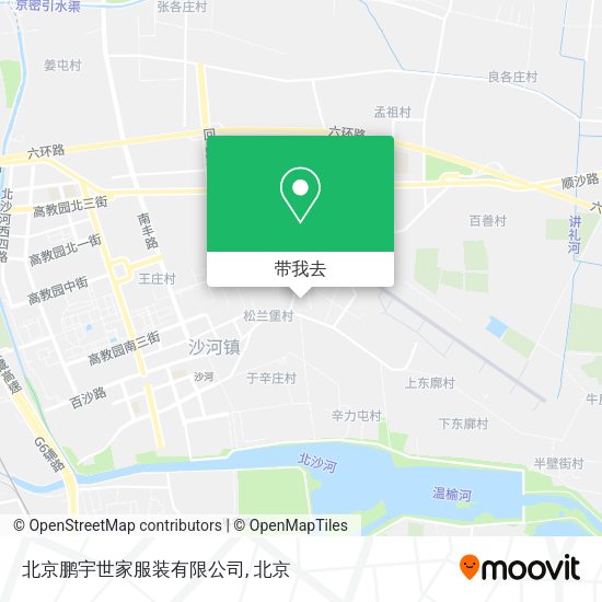 北京鹏宇世家服装有限公司地图