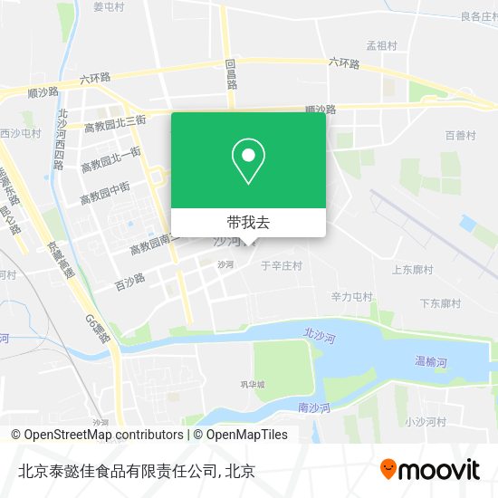 北京泰懿佳食品有限责任公司地图