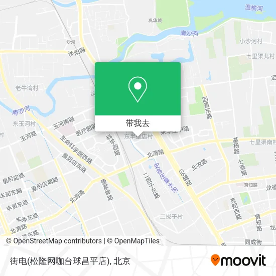 街电(松隆网咖台球昌平店)地图