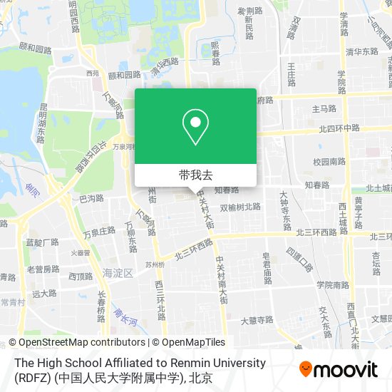 The High School Affiliated to Renmin University (RDFZ) (中国人民大学附属中学)地图