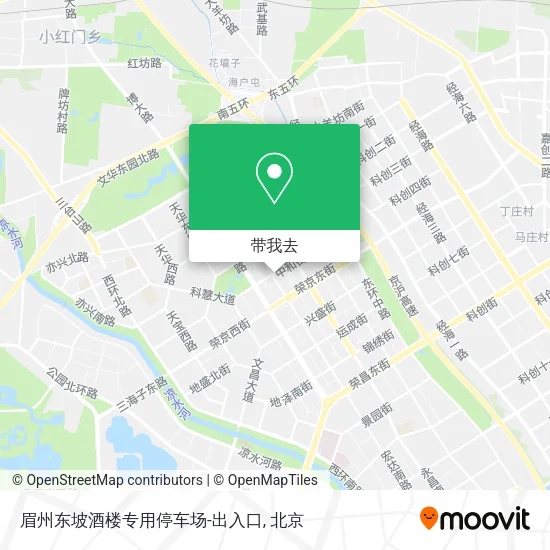 眉州东坡酒楼专用停车场-出入口地图